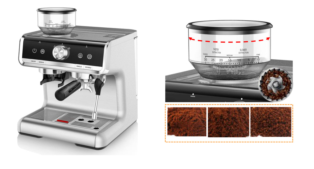 iTOP 5020 coffee machine home espresso coffee maker with coffee grinder