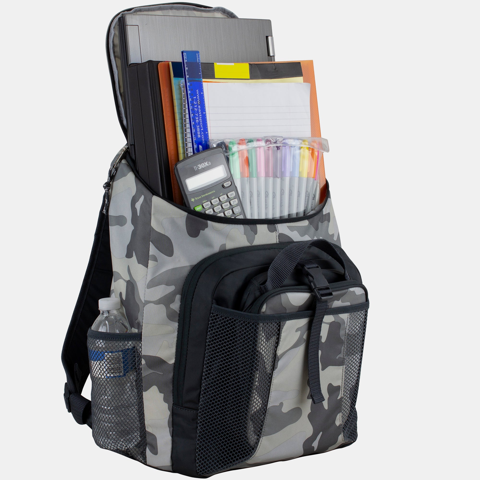 Fuel Top Loader Backpack & Lunch Bag Bundle, Graphite Camo