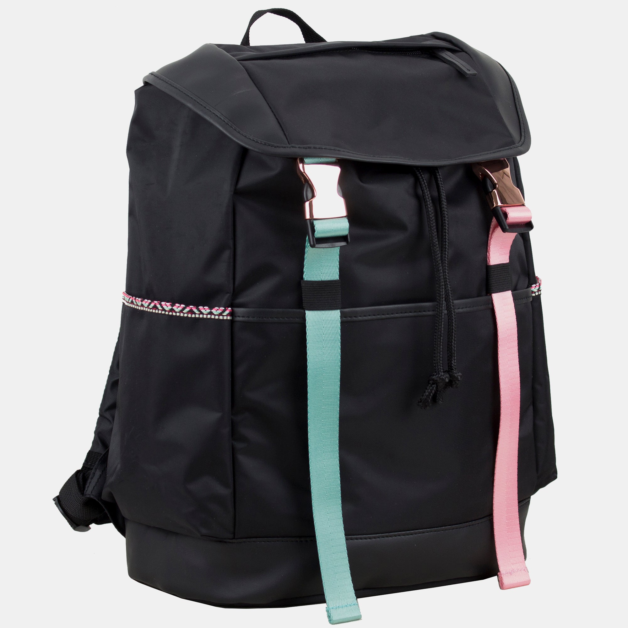 Fuel Drawstring Backpack With Double Rose Gold Buckles