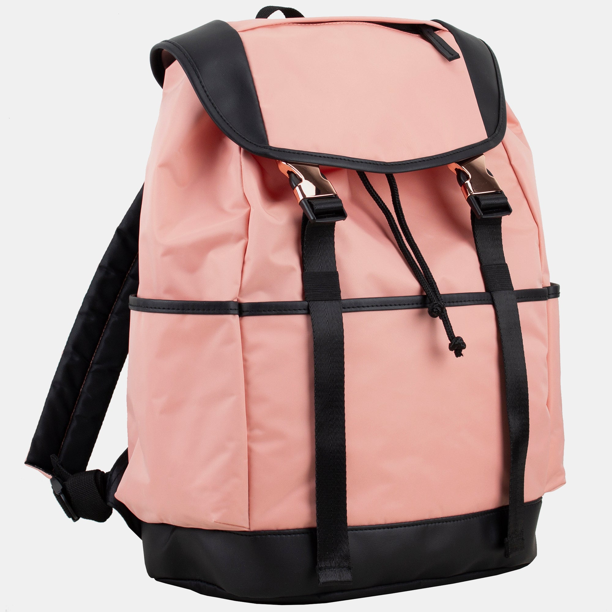 Fuel Drawstring Backpack With Double Rose Gold Buckles