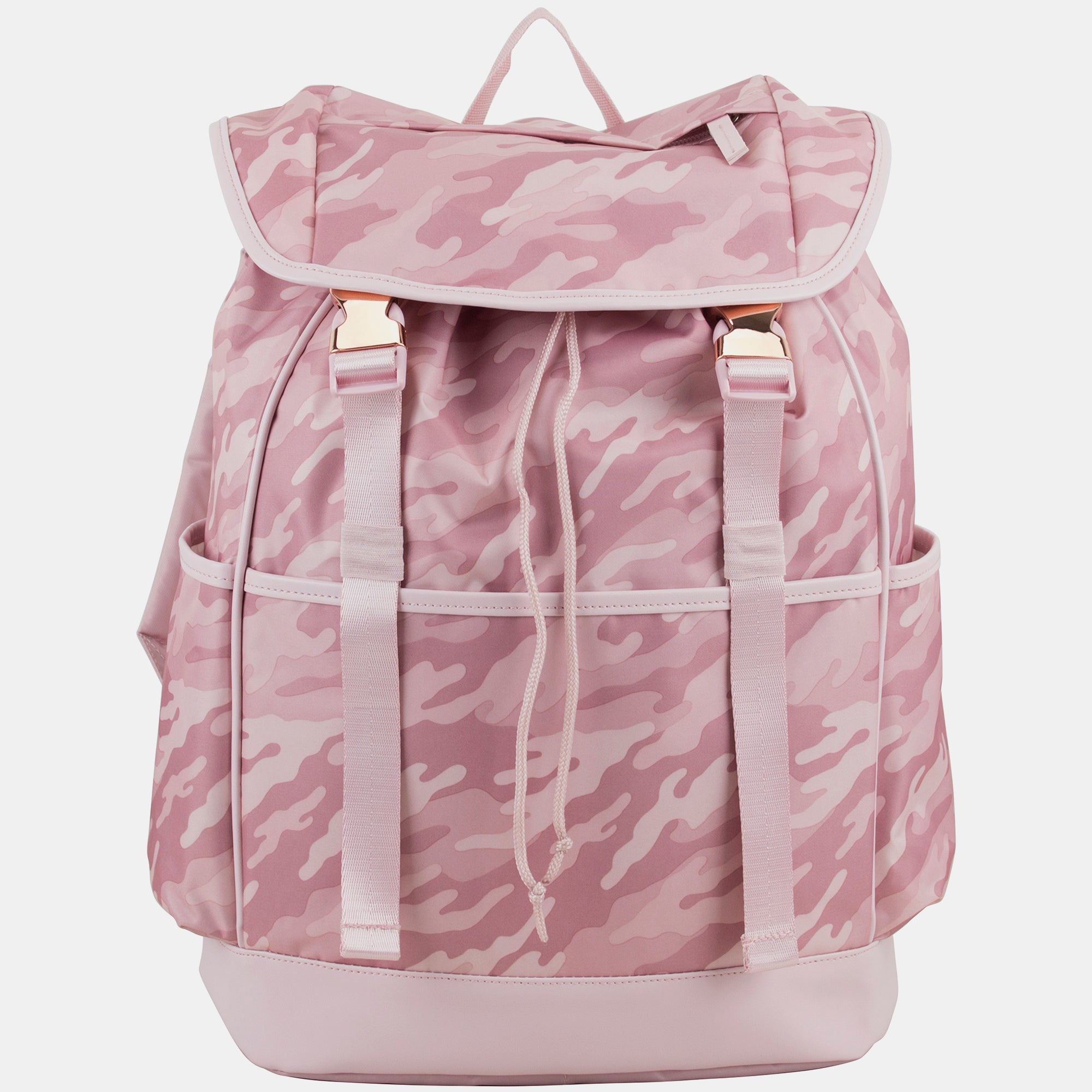 Fuel Drawstring Backpack With Double Rose Gold Buckles