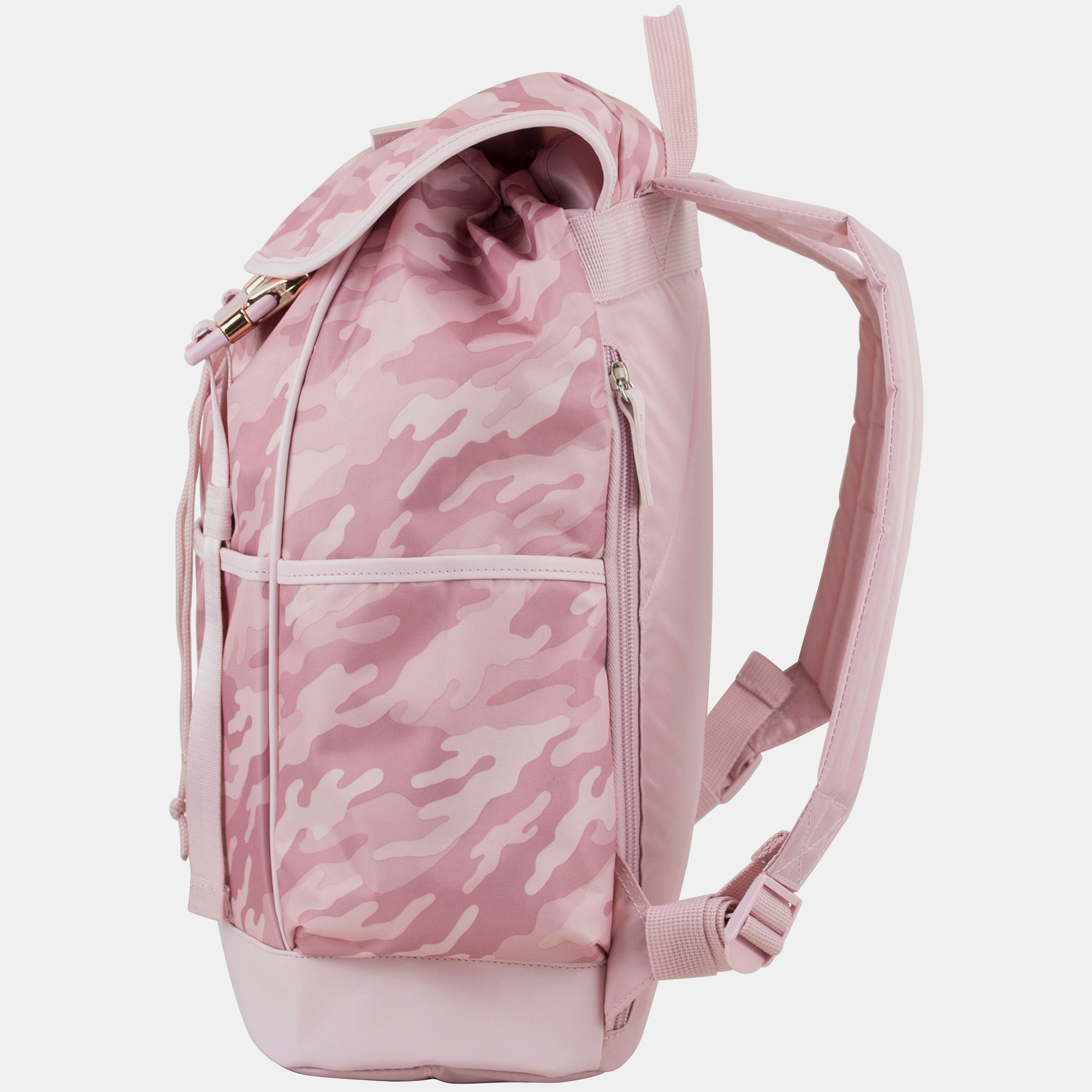 Fuel Drawstring Backpack With Double Rose Gold Buckles