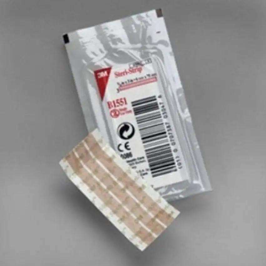 Steri strip skin closure, reinforced, 1/4