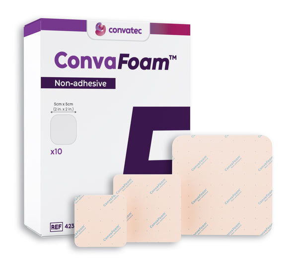 ConvaFoam Non-Adhesive Hydrofiber Foam Dressing,  6