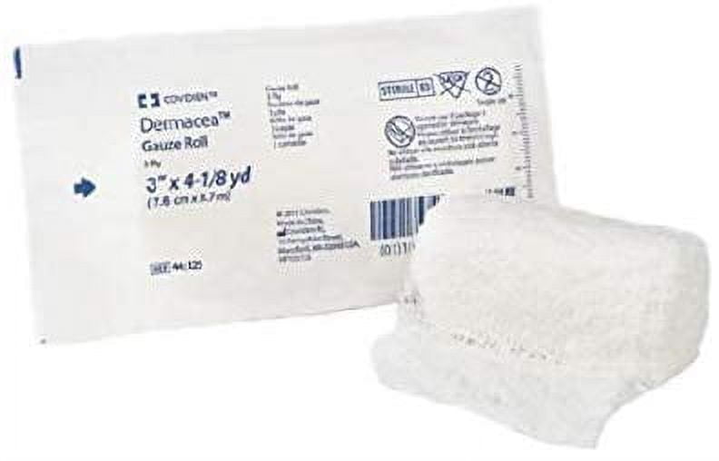 Covidien 441123 Gauze Bandage Rolls, Non-Sterile, 3