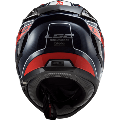 Full Face Street Helmet Carver - Gloss Blue Carbon - Challenger Carbon by LS2