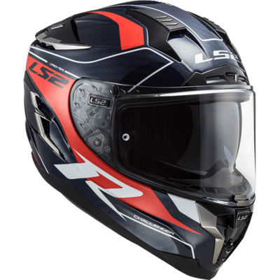 Full Face Street Helmet Carver - Gloss Blue Carbon - Challenger Carbon by LS2