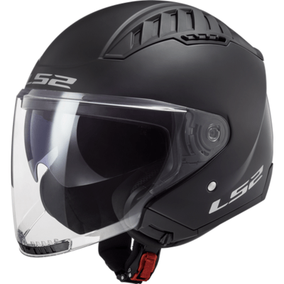 Open Face Helmet Solid - Matte Black - Copter by LS2