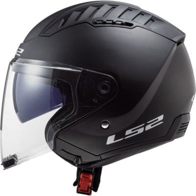 Open Face Helmet Solid - Matte Black - Copter by LS2