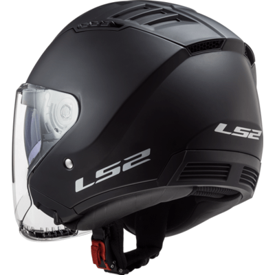 Open Face Helmet Solid - Matte Black - Copter by LS2