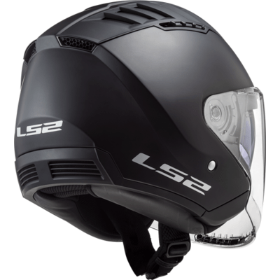 Open Face Helmet Solid - Matte Black - Copter by LS2