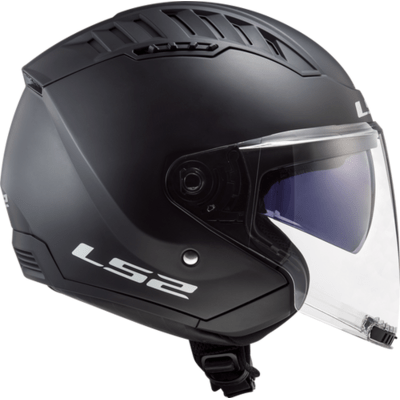 Open Face Helmet Solid - Matte Black - Copter by LS2