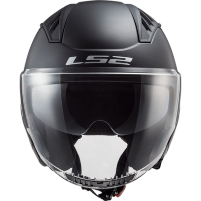 Open Face Helmet Solid - Matte Black - Copter by LS2