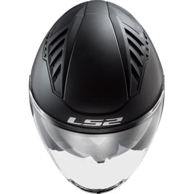 Open Face Helmet Solid - Matte Black - Copter by LS2