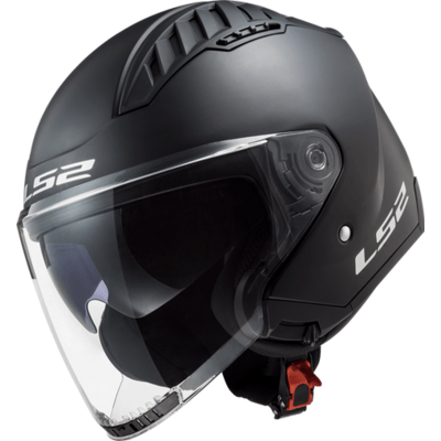 Open Face Helmet Solid - Matte Black - Copter by LS2