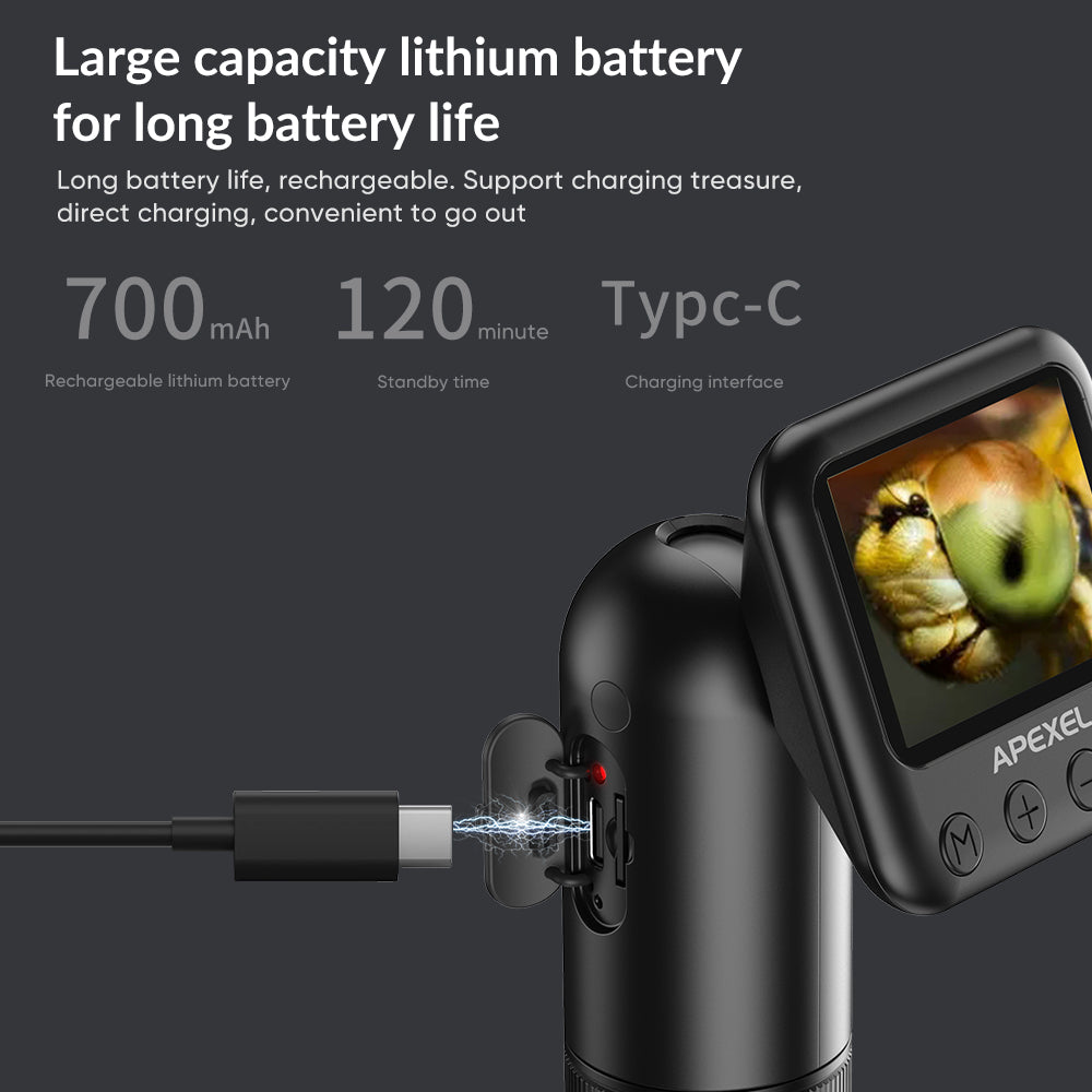 Apexel høj opløsning MS003 bærbart digitalt mikroskop