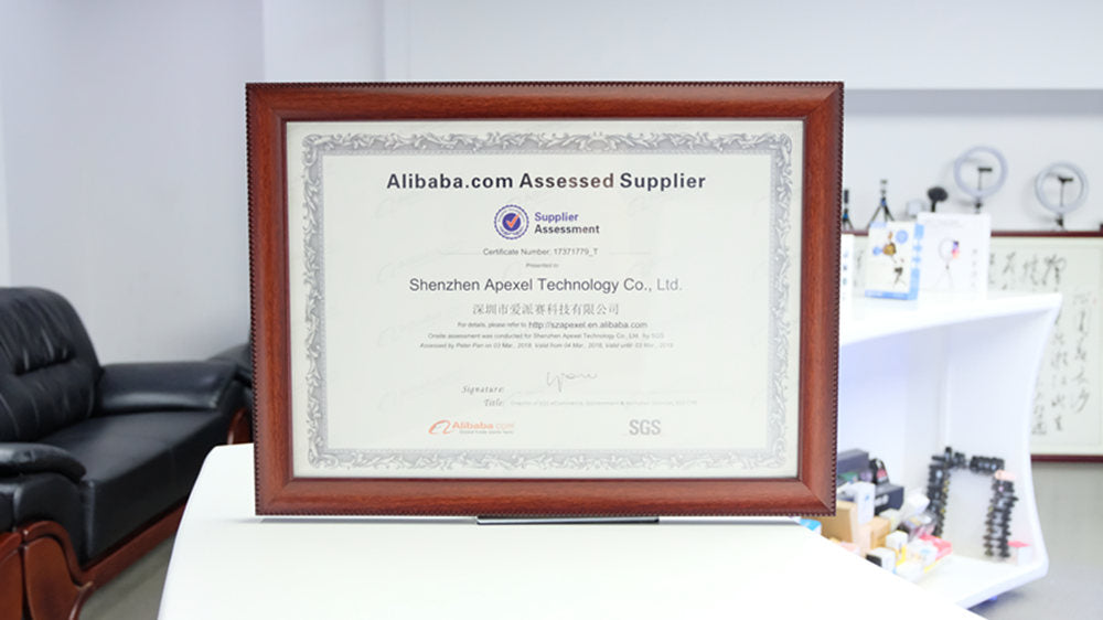 Apexel certificate  