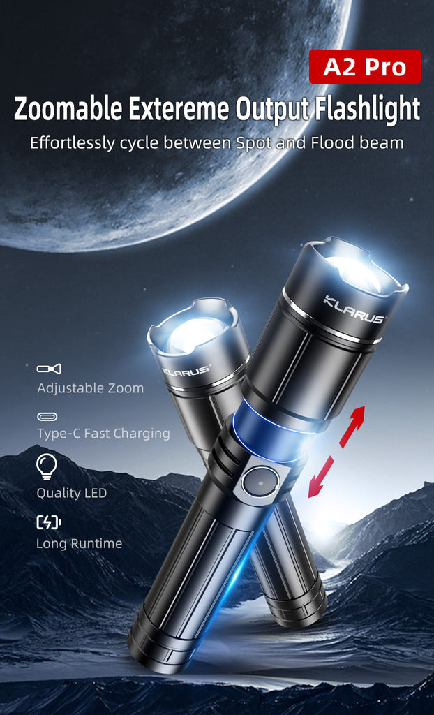 Zoomble Taschenlampe mit extremer Leistung