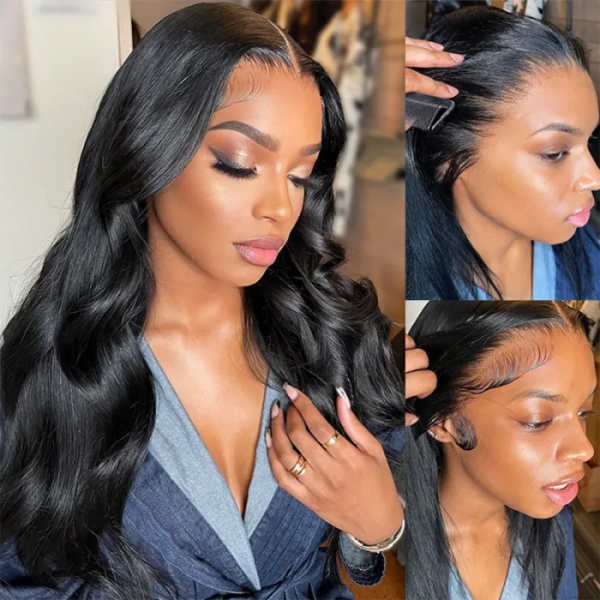 Ishow Body Wave Lace Front Wig HD Lace Frontal Wig Unprocessed Glueless Human Hair Wigs