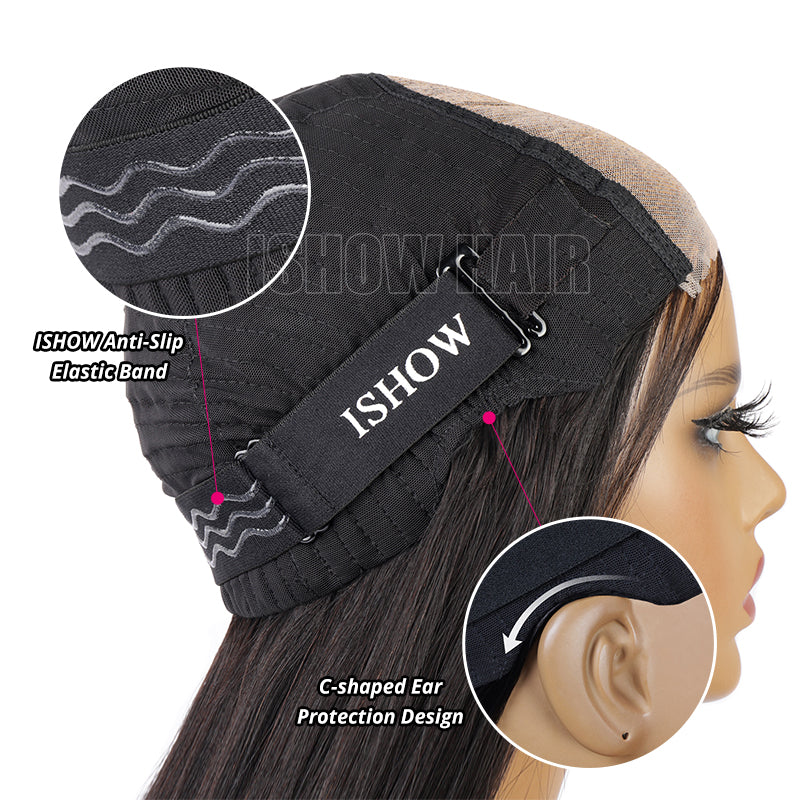 Ishow PPB? HD Lace Invisible Knots Wear and Go Straight Hair Wig 5x5 Lace Closure And 13x4 Lace Frontal Pre Cut Wigs