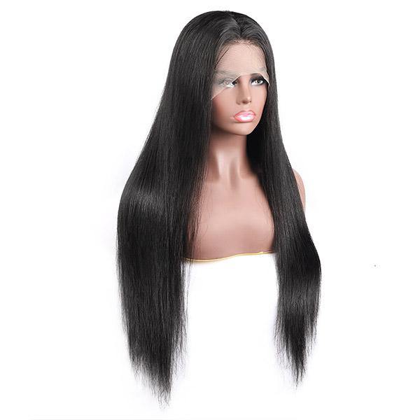 Ishow Brazilian Straight Human Hair Wig 13x6 Lace Front Wig 200% Density Glueless HD Transparent Lace Frontal Wigs