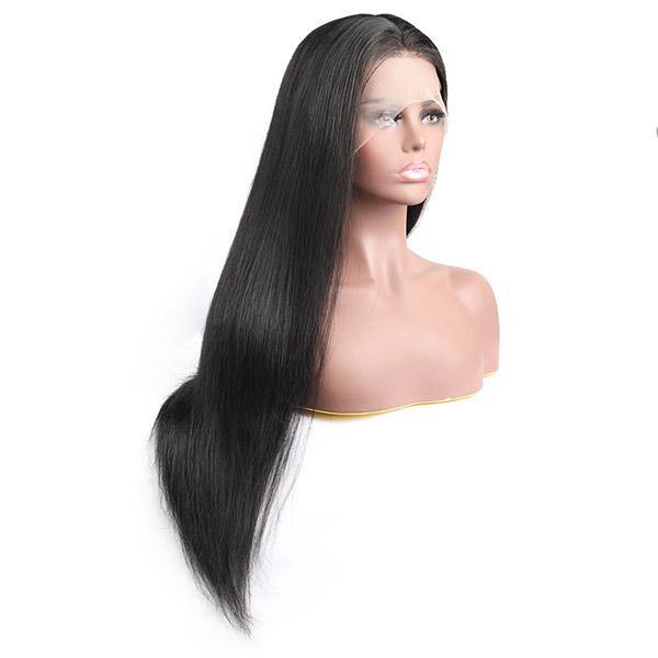 Ishow Brazilian Straight Human Hair Wig 13x6 Lace Front Wig 200% Density Glueless HD Transparent Lace Frontal Wigs