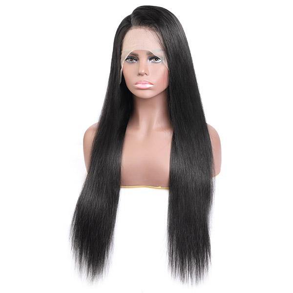 Ishow Brazilian Straight Human Hair Wig 13x6 Lace Front Wig 200% Density Glueless HD Transparent Lace Frontal Wigs