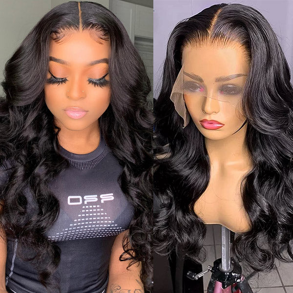 Ishow Body Wave Lace Front Wig HD Lace Frontal Wig Unprocessed Glueless Human Hair Wigs