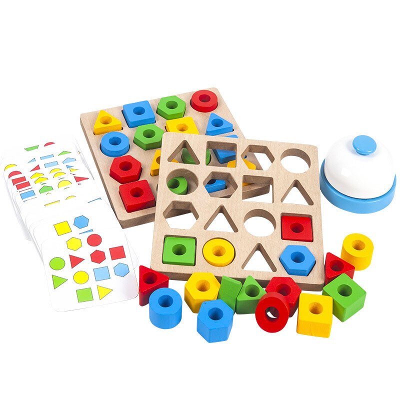 Shape Color Geometric Matching Game Kids Color Sensory Educational Toy