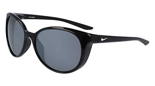 Nike CT8234-010 Essence Sunglasses Black Frame Color, Grey with Silver Mirror Lens Tint