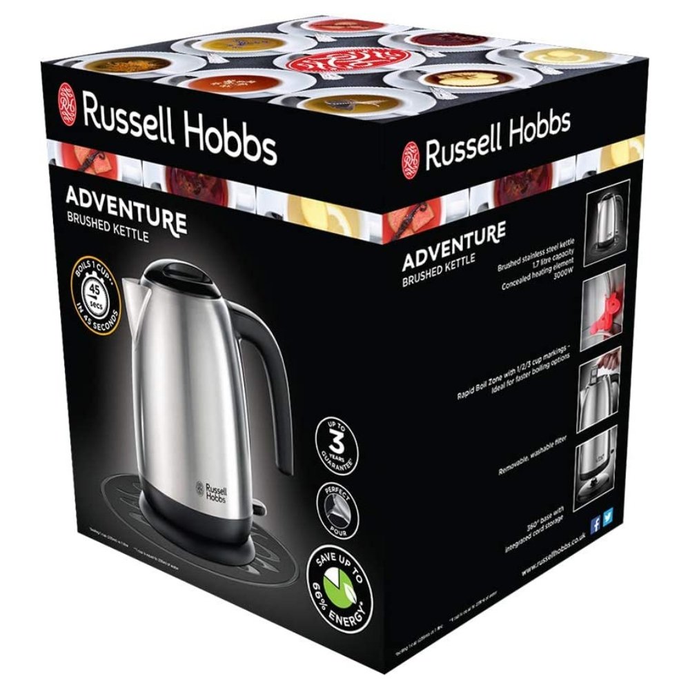 Russell Hobbs 23910 Brushed 1.7L Stainless Steel 3000W Kettle