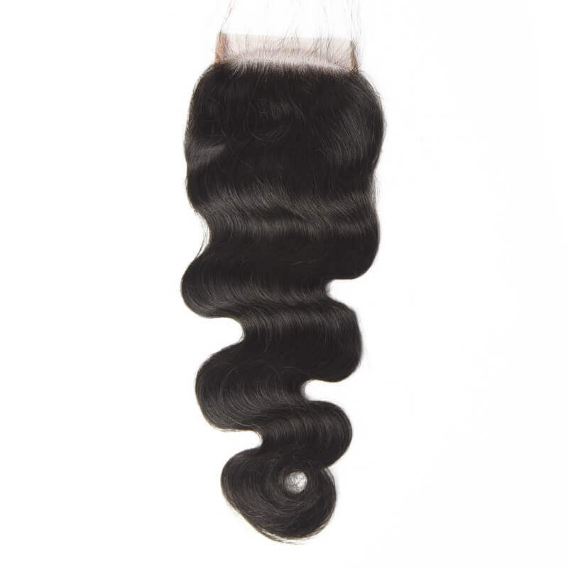 Virgin Peruvian Body Wave Hair 3 Bundles With Lace Closure