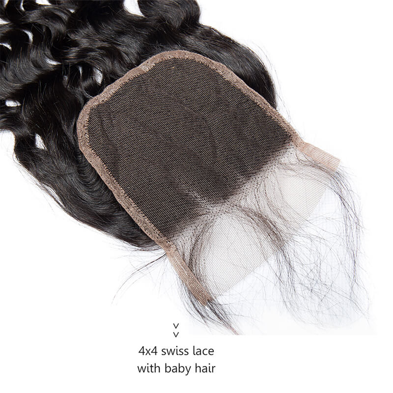 Indian Natural Wave Lace Closure