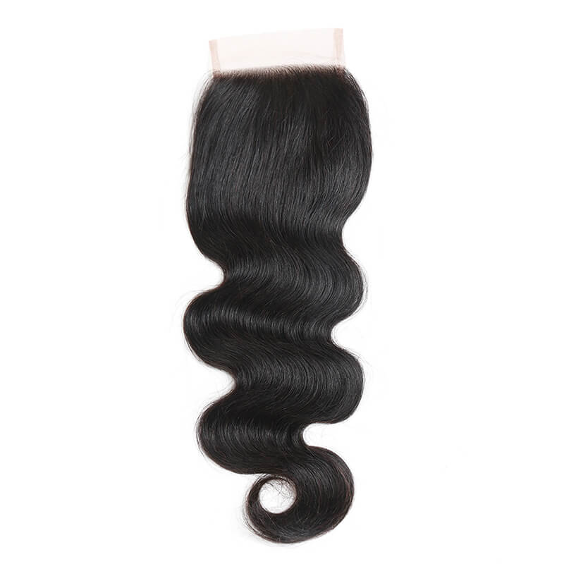 Middle Part Peruvian Body Wave Lace Closure