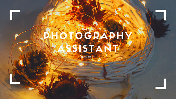 use fairy lights as photography assistant