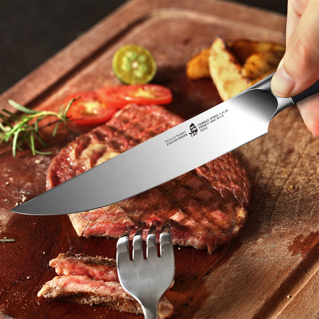 #steak knife #cutlery,#TUO cutlery, #steak knife, #meat knife, #falcon knife, #kitchen knife