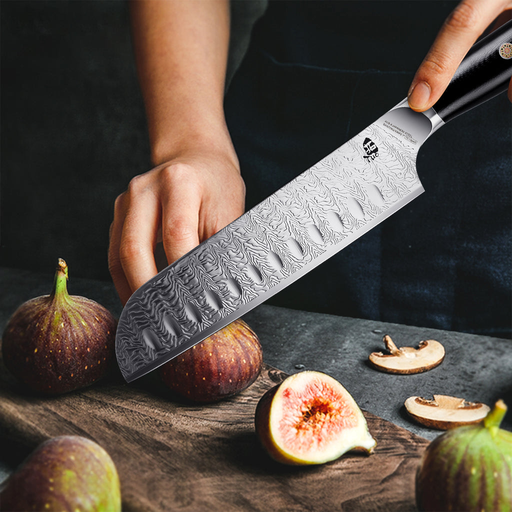 Japanese Santoku Knife, Asian Knife, Best Santoku Knives, Santoku Chef Knife, Japanese Knife, Best Kitchen Knife, Kitchen Cutlery