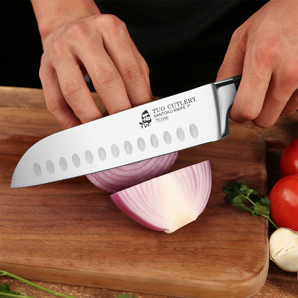 kitchen knife,santoku,tuo cutlery,legacy series,meat knife