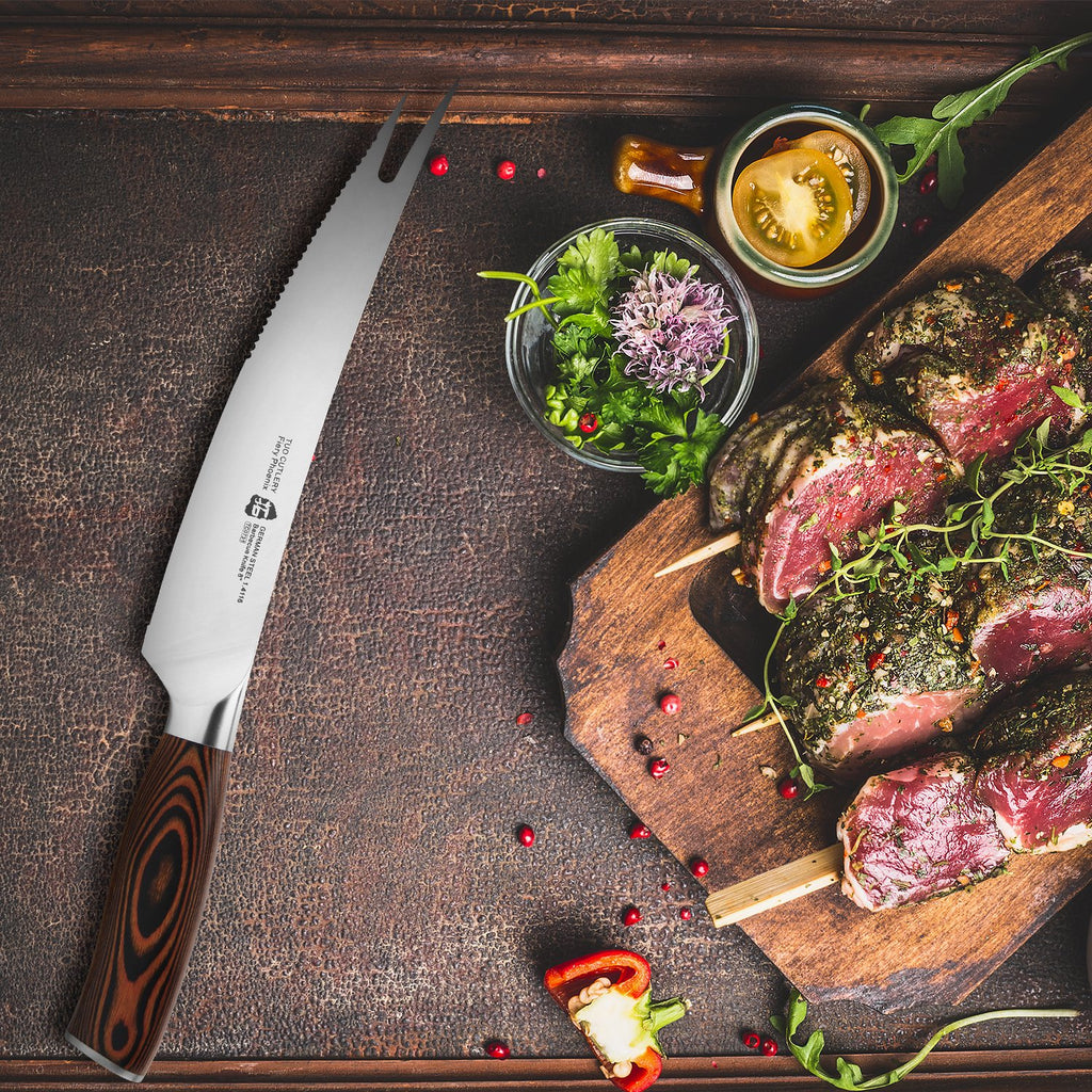 barbecue knife,barbecue,a necessity in barbecue,meat knife,slicing knife