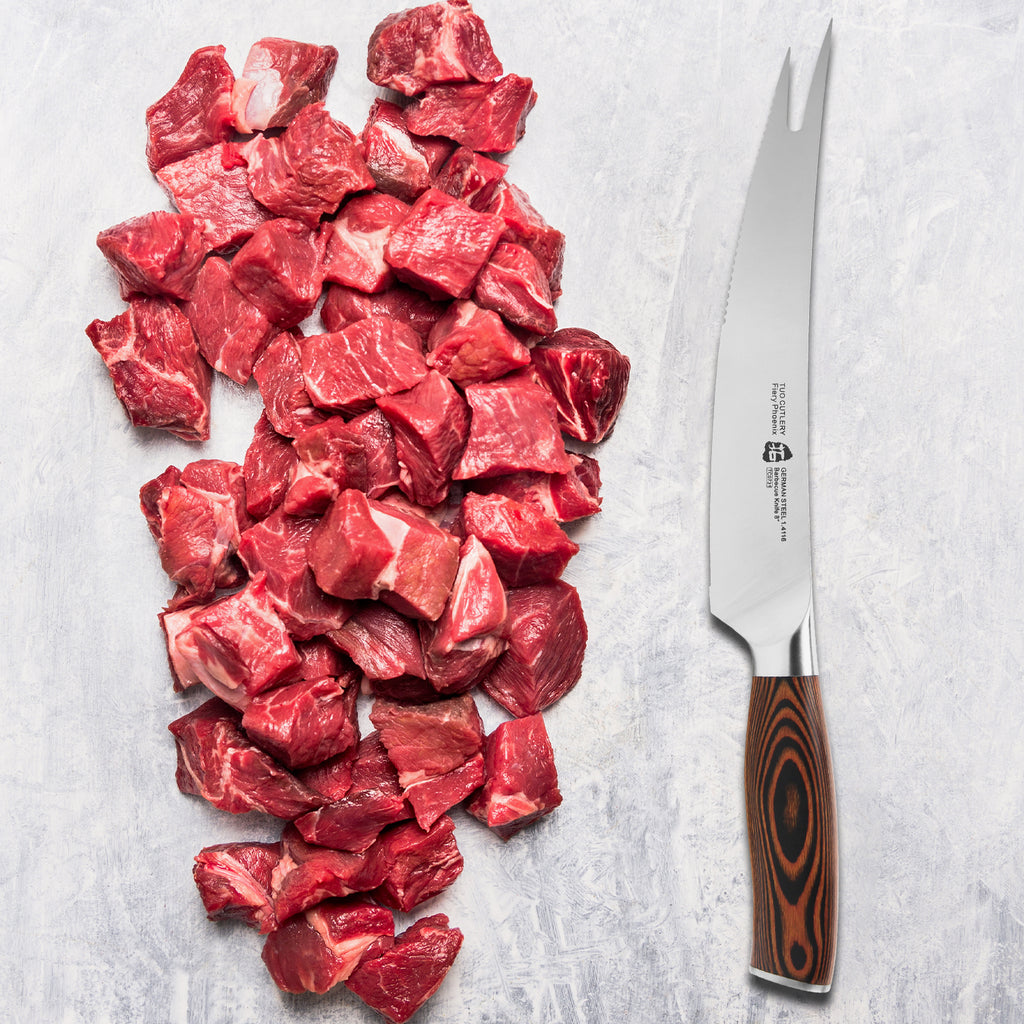barbecue knife,barbecue,a necessity in barbecue,meat knife,slicing knife