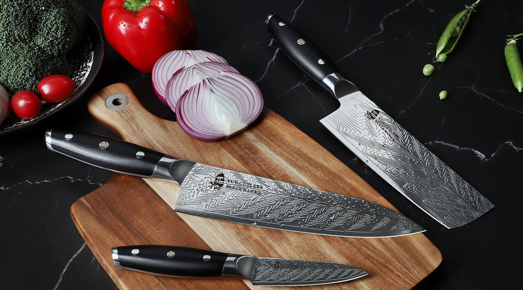 Tuo Cutlery, Professional Chef Knife, Kitchen Knife, High Carbon Stainless Steel, Razor Sharp blade, Gyuto, Full Tang,	Chef’s Knife, Pakkawood Handle