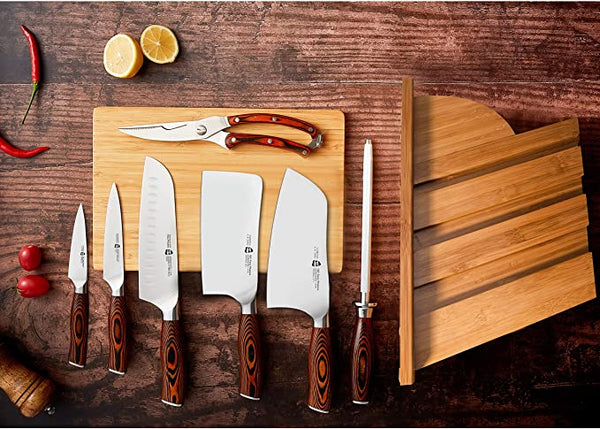 Tuo Cutlery, Chopping Knife, Chopper, Cleaver, Vegetable Cleaver Knife, Meat Cleaver Knife, Premium High Carbon Stainless Steel, Full Tang, Ergonomics handle, Kitchen Knife, Cookware, Kitchenware, Bone Cutting