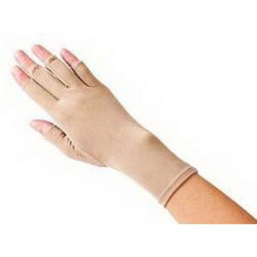 Sammons Preston Hatch Compression Edema Glove Left Open Finger, Medium, Tan, Reusable, Latex-free, A571205