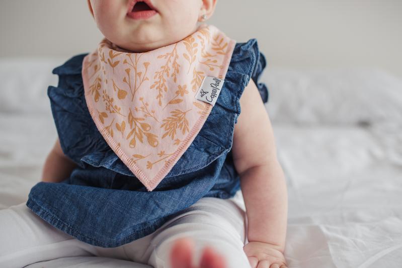 Copper Pearl Bandana Bib Set - Lola