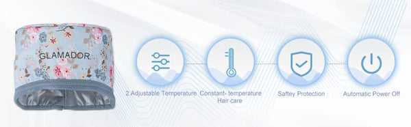 Glamador 110 V Capelli per la cura dei capelli, cappuccio termico per la casa nutriente Capelli Spa cura dei capelli W / 2 Livello Controllo della temperatura
