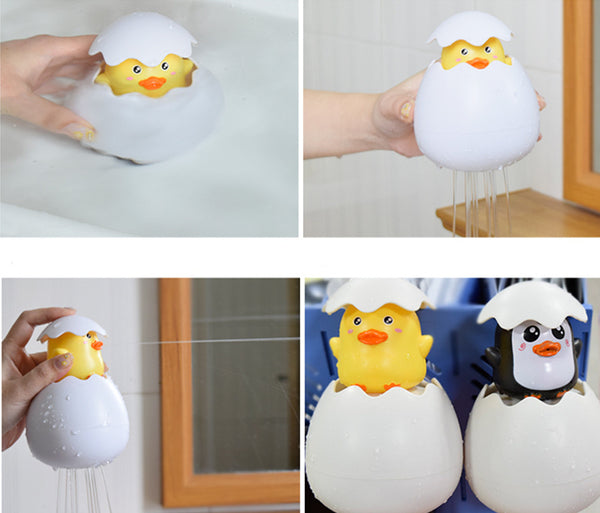 Sprinkler Eggshell Baby/Toddler Children's bathroom Sprinkler Duck/Penguin/Dinosaur Bath Toy