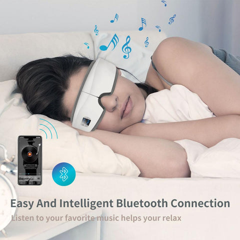 4D Smart Vibrating Eye Massager Eye Care Hot Air Bag Compressor Relieve Eye Fatigue Bluetooth Connect
