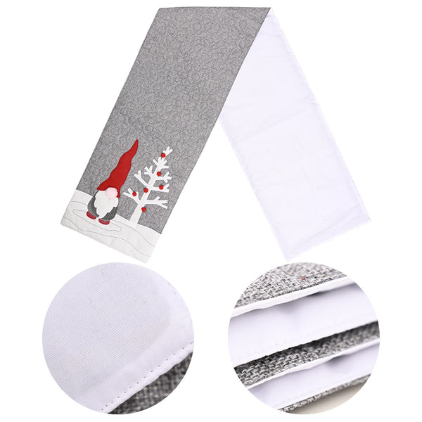Cotton Linen Elk Snowman Table Runner Christmas Gift Christmas Decor for Home Kitchen 2020 Xmas Ornaments