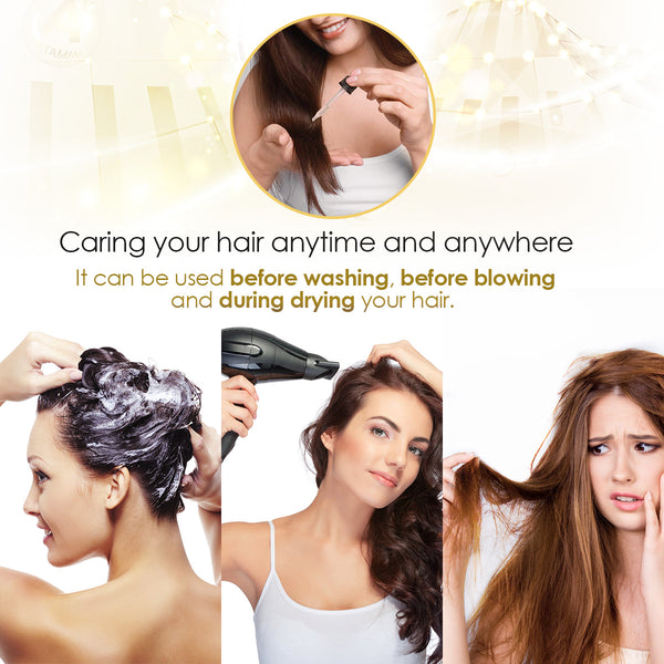 Luckyfine Actualizado 3PCS 30mL Hair Salon Aceite Esencial, Ayudar al Crecimiento del Cabello Cuidado del Cabello Aceite de Tratamiento Premium