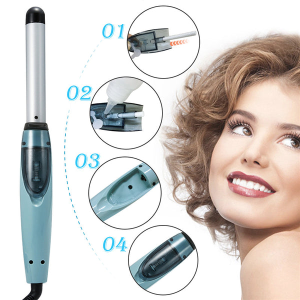 Luckyfine Professional Steam Hair Curling Iron Hair Curler, Adjustable Temperature for Wet/Dry Hair